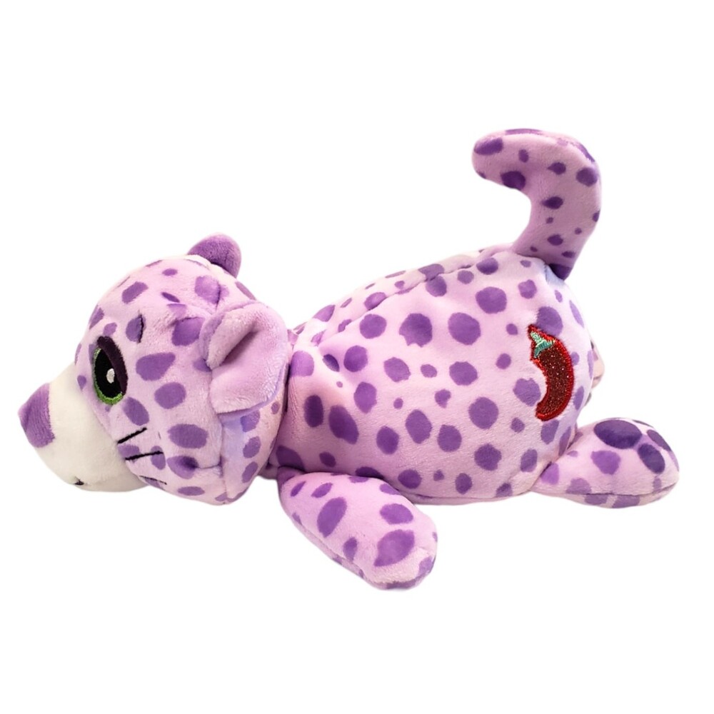 Purple Cheetah Cat Chili Pepper Rapidito Stuffed Animal Toy Cutetitos Basic Fun - Picture 2 of 6